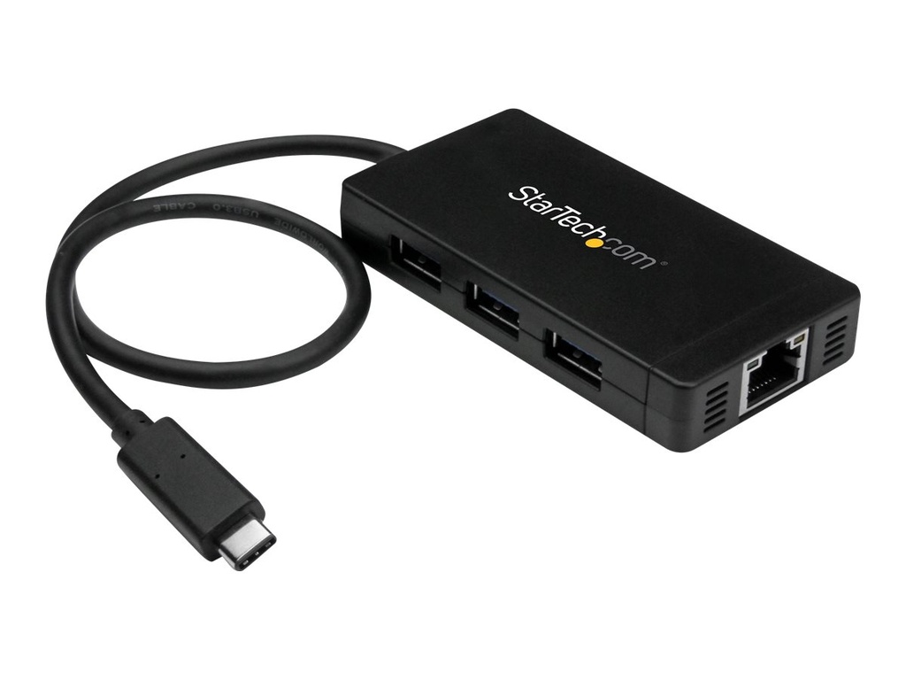 StarTech.com Startech 3 Port USB 3.0 Hub mit USB-C und Gigabit