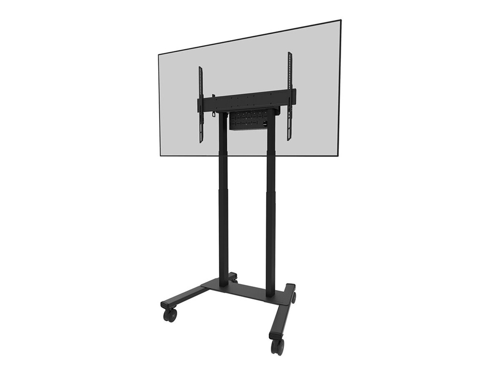 Neomounts FL55-875BL1 - Wagen - motorisiert - für LCD-Display - verriegelbar - Stahl - Schwarz - Bildschirmgröße: 140-254 cm (55"-100")