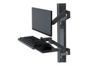 Ergotron LX Pro - Befestigungskit (2 Arme, 2 Aufsätze, Tastatur-Tablett, Mausablage zum Herausziehen, Maushalterung, 2 Wandhalterungssockel, Wandschiene 34", Wandbefestigung, 2 Kabelkanäle, Monitor-Schwenkarm, Tastaturdrehpunkt) - für LCD-Display / PC-Ausrüstung - Aluminium - Dunkelgrau - Bildschirmgröße: bis zu 86,4 cm (bis zu 34 Zoll)