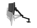 Ergotron LX Pro - Befestigungskit (Dual Direct Arm, 2 Drehgelenke, 2-teilige Tischklemme, Befestigungsmaterialien, Basis, Arm für zwei Bildschirme, Verlängerung, Stange, Stangenring) - für 2 Flachbildschirme - Aluminium - Schwarz - Bildschirmgröße: bis zu 68,6 cm (bis zu 27 Zoll)