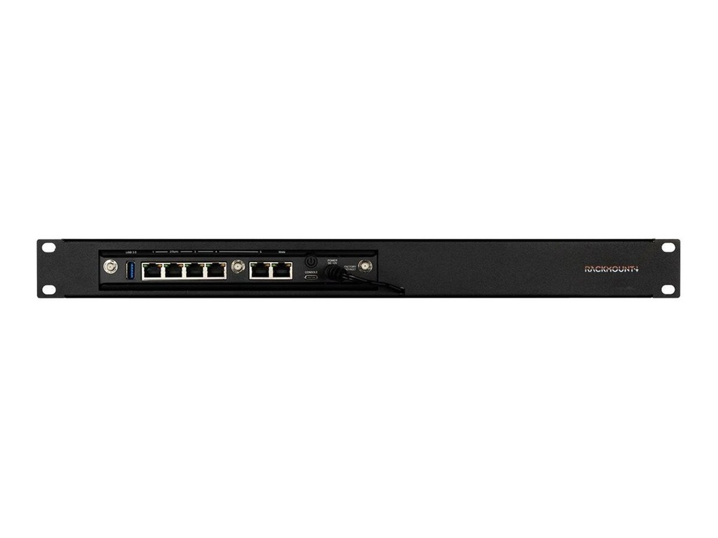 Rackmount.IT RM-CP-T5 - Montagesatz für Netzwerkgeräte - Rack montierbar - RAL 9005 - 1U - 48.3 cm (19")