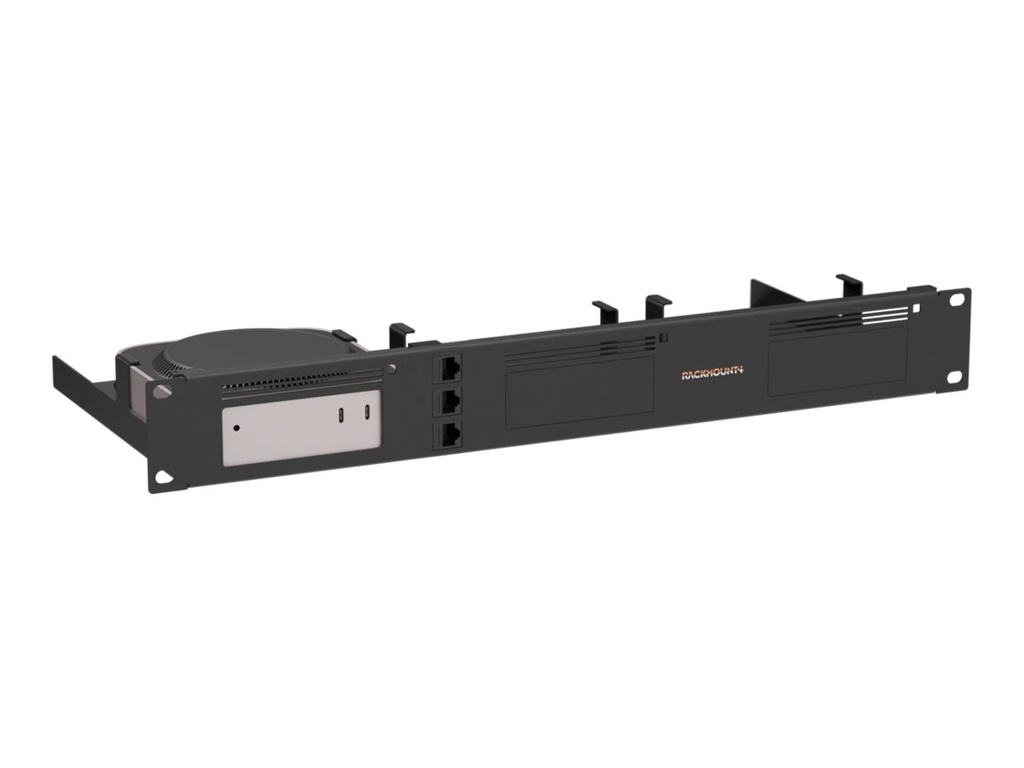 Rackmount.IT RM-AP-T3 - Rackmontagesatz - Signalschwarz - 1U - 48.3 cm (19")