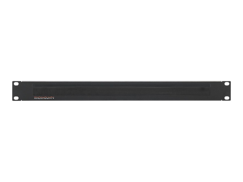 Rackmount.IT Rack-Bürstenleiste - Bürstenplatte - Jet Black - 1U - 48.3 cm (19")