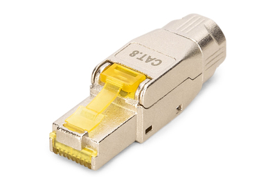DIGITUS CAT 8.1 Feldstecker, geschirmt, werkzeugfreier Montageanschluss
