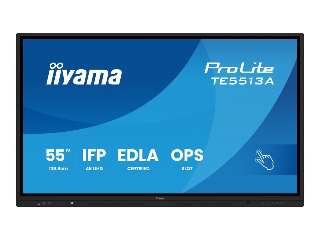 Iiyama ProLite TE5513A-B1AG - 140 cm (55") Diagonalklasse LCD-Display mit LED-Hintergrundbeleuchtung - interaktive Digital Signage - mit Touchscreen (Multi-Touch)