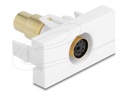 Delock Easy 45 - Einrastmodul - gold plated - 6-pin Mini-DIN ( female )