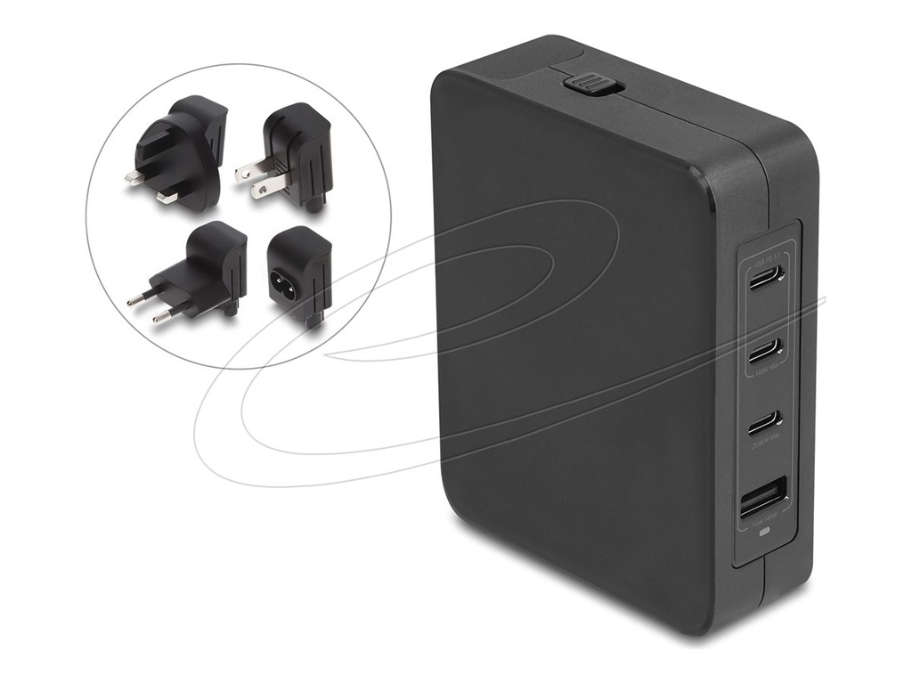 Delock Netzteil - GaN, 3 x USB-C PD 3.1 und