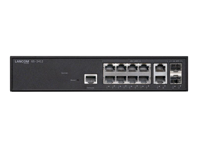 Lancom GS-2412 - Switch - managed - 10 x 10/100/1000