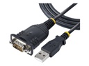 StarTech.com 1 m USB Seriell Adapter, USB RS232 Kabel, Windows/Mac - Kabel seriell - DB-9 (M)