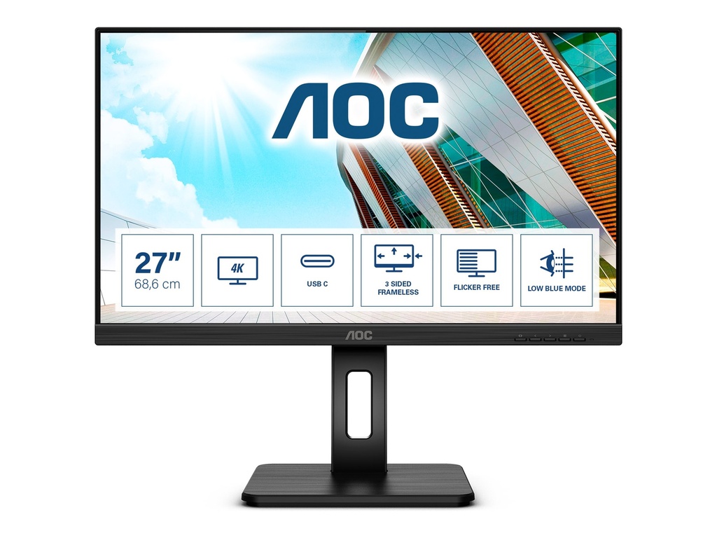 AOC U27P2CA - LED-Monitor - 68.6 cm (27") - 3840