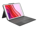 Logitech Combo Touch - Tastatur und Foliohülle - mit Trackpad - hintergrundbeleuchtet - Apple Smart connector - QWERTY - Italienisch - Graphite - für Apple 10.2-inch iPad (7. Generation, 8. Generation, 9. Generation)