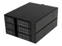 StarTech.com 3-fach 3,5 trägerloser SATA Festplatten Aluminium Wechselrahmen Backplane - 3 Bay 3,5 Zoll (8,9cm)