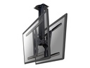 Neomounts PLASMA-C100D - Halterung - Voll beweglich - für 2 Flachbildschirme - Schwarz - Bildschirmgröße: 93.9-191 cm (37"-75")