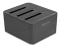 Delock HDD / SSD Dockingstation - 1:2 Klonfunktion Schächte: 3 - 2,5" / 3,5" gemeinsam genutzt (6,4 cm/8,9 cm gemeinsam genutzt)