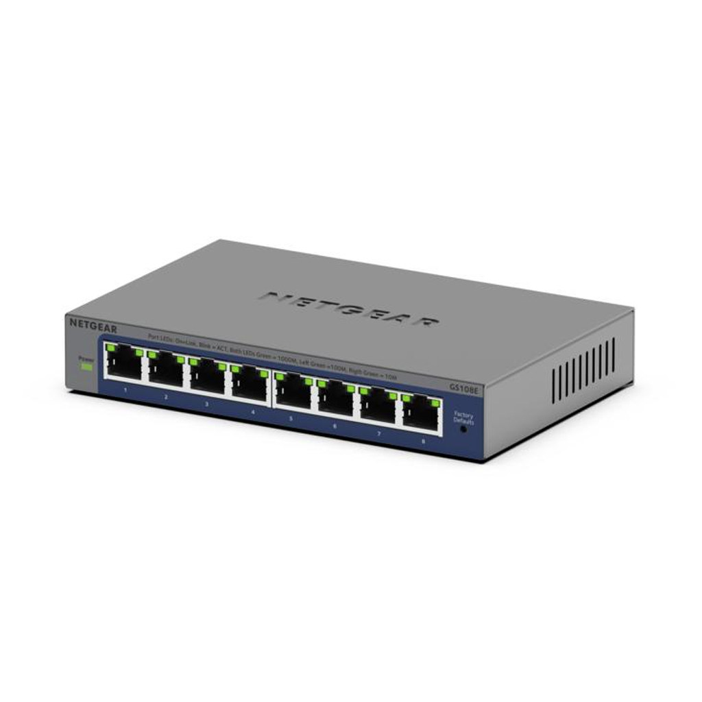 Netgear GS108Ev4 - Switch - 16 Gbps