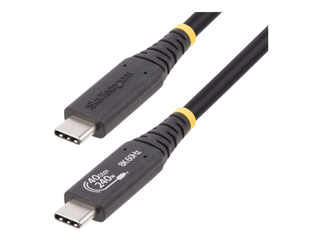 StarTech.com 1m USB4 Kabel, USB-IF Zertifiziertes USB-C Kabel, 40Gbps, 8K - USB-Kabel - USB-C (M)