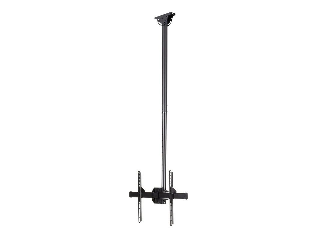 StarTech.com Flachbildschirm Deckenhalterung - für 32 bis 75 LCD, LED oder Plasma TV - schwenkbar für gewölbte Decken - Halterung - für Flachbildschirm - Stahl - Schwarz - Bildschirmgröße: 81.3-190.5 cm (32"-75")