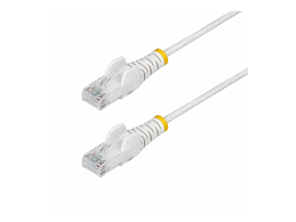StarTech.com 15m White Slim CAT6 Ethernet Cable, Snagless, 28AWG, LSZH - Patch-Kabel - RJ-45 (M)