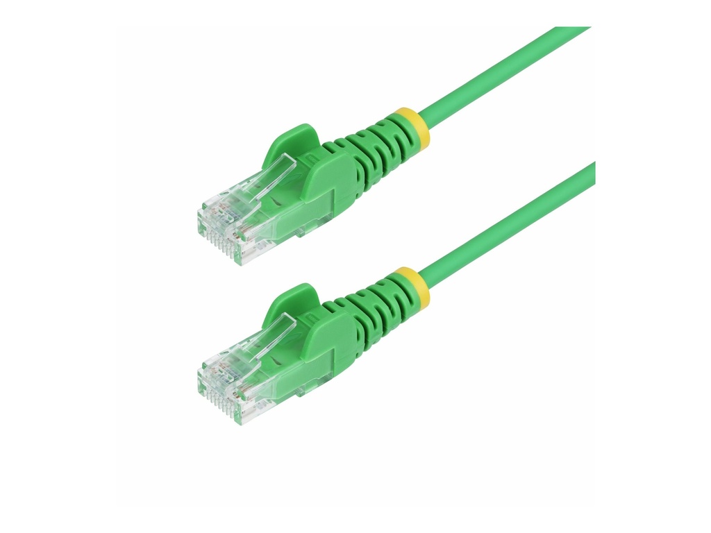 StarTech.com 15m Green Slim CAT6 Ethernet Cable, Snagless, 28AWG, LSZH - Patch-Kabel - RJ-45 (M)