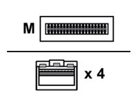 HPE Netzwerkkabel - SFP+ zu QSFP+ - 15 m