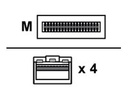 HPE Netzwerkkabel - SFP+ zu QSFP+ - 15 m