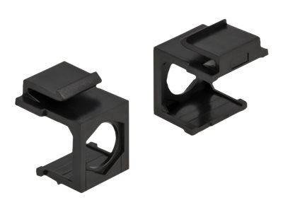Delock Keystone cover - Gehäuse mit modularen Einsätzen - Schwarz (Packung mit 4)