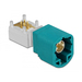 Delock HSD Z Stecker PCB - HSD Z - Männlich - 90° - Gold - Blau - Messing