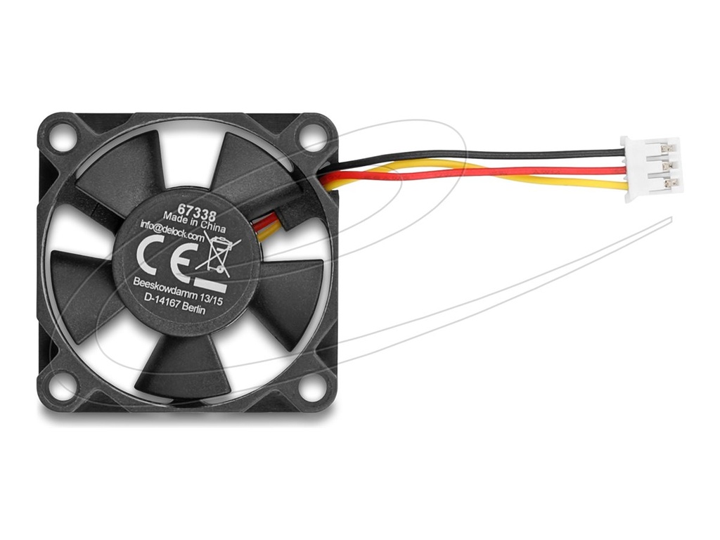 Delock Gehäuselüfter - axial - 35 mm - Schwarz