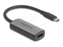 Delock Adapterkabel - USB-C männlich zu HDMI weiblich - 17 cm - Grau - 8K60Hz (7680 x 4320)