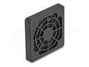 Delock Fan-Grill - mit Staubfilter - Schwarz