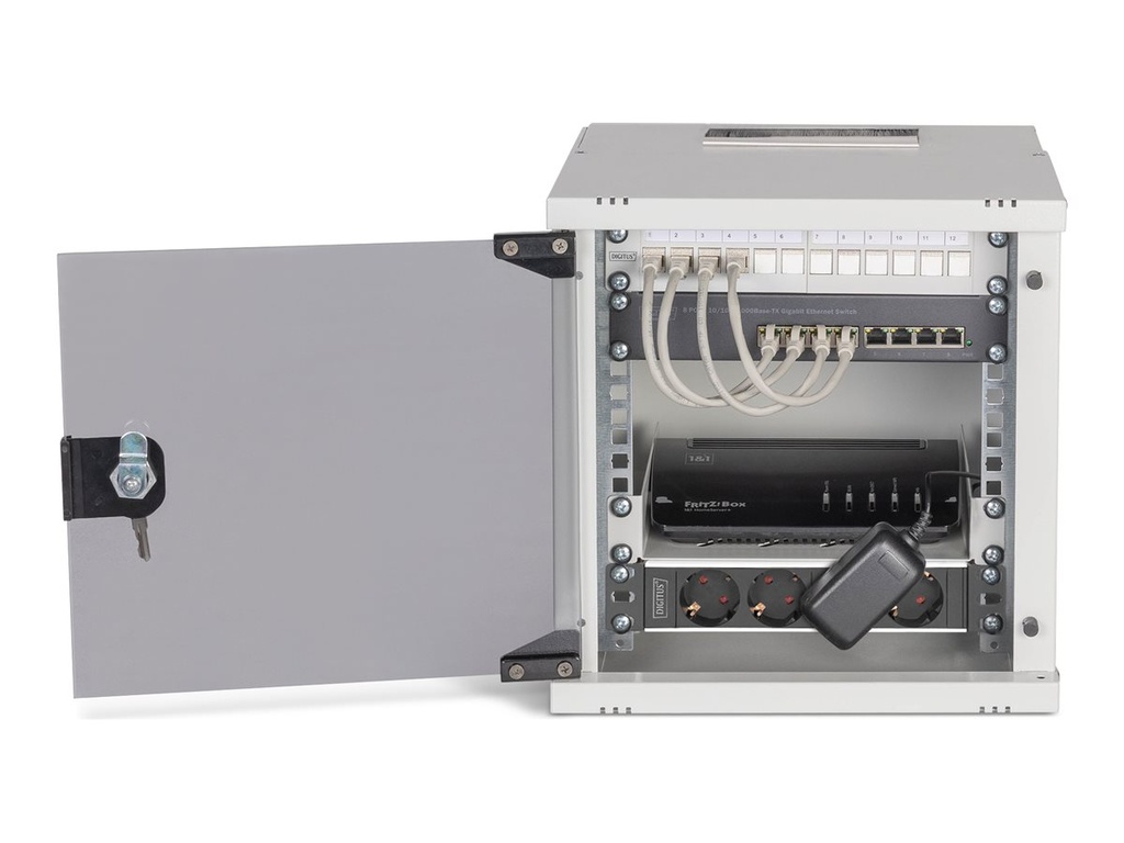 DIGITUS Netzwerk-Set SOHO Pro, 254 mm (10") - 6HE, 315 x 300 mm (B x T)