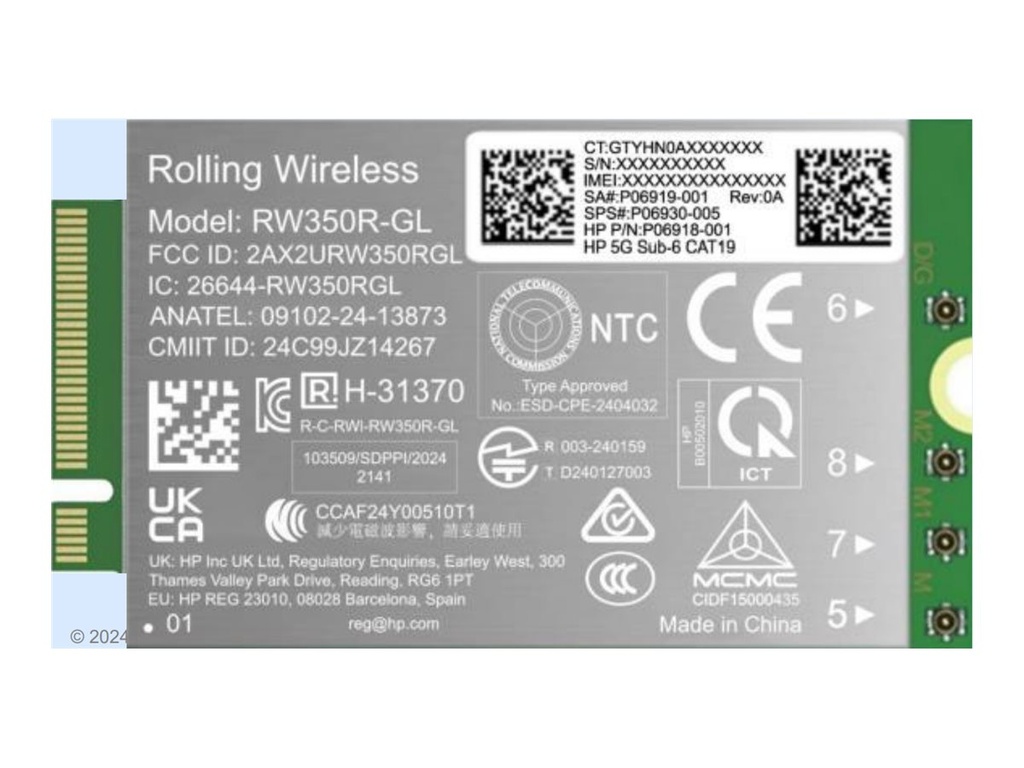 HP  Drahtloses Mobilfunkmodem - 5G LTE - M.2