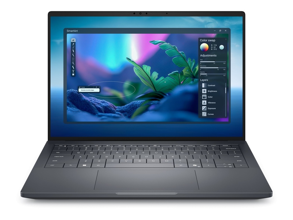 Dell Pro Max 14 Premium MA14250 - Intel Core Ultra 7 265H / 2.2 GHz - vPro Enterprise - Win 11 Pro - RTX PRO 1000 Blackwell - 32 GB RAM - 1 TB SSD SED, NVMe, TLC, Performance - 35.56 cm (14")