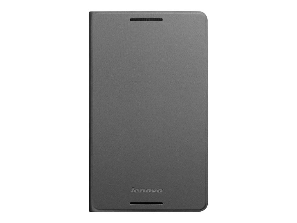 Lenovo Flip-Hülle für Tablet - Leder - Grau