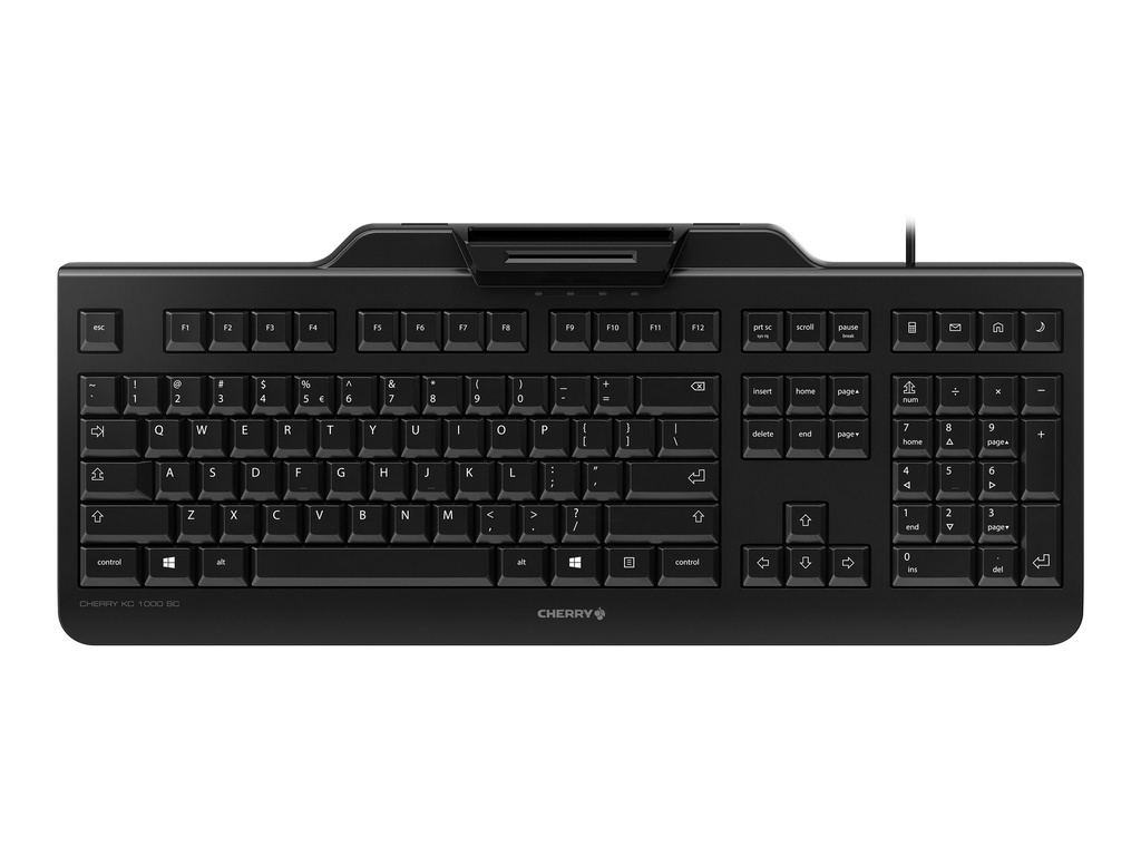 Cherry KC 1000 SC - Tastatur - USB - USA - Tastenschalter: