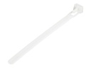 StarTech.com Kabelbinder - 127x7  mm, lösbar, 94V-2/UL, weiß, 100 Stück - Kabelbinder - 12.5 cm - weiß - TAA-konform (Packung mit 100)