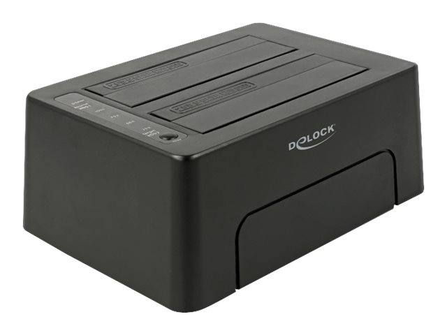 Delock HDD-Dockingstation Schächte: 2 - SATA 6Gb/s - USB 3.1 (Gen 2)