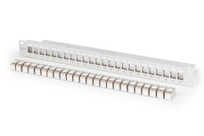 DIGITUS Modulares Patch Panel, 24-Port, bestückt mit 24x DN-93615