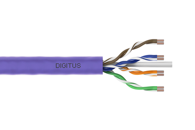 DIGITUS CAT 6 U/UTP Datenkabel - Verlegekabel, 100 m, Simplex, Cca (EN 50575)