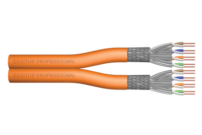 DIGITUS CAT 7 S/FTP Datenkabel - Verlegekabel, 100 m, Duplex, Cca