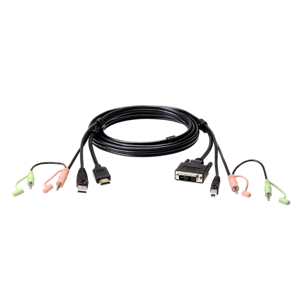 ATEN 2L-7D02DH - Tastatur- / Video- / Maus- (KVM-) Kabel