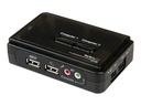 StarTech.com 2 Port USB KVM Switch Kit mit Audio