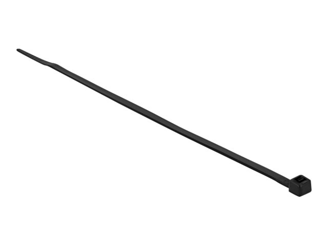 Delock Kabelbinder - wärmebeständig - 30 cm - Schwarz (Packung mit 100)