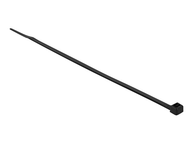 Delock Kabelbinder - kältebeständig - 30 cm - Schwarz (Packung mit 100)