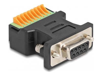 Delock Serieller Adapter - 9-poliger Anschlussblock zu DB-9 (W)