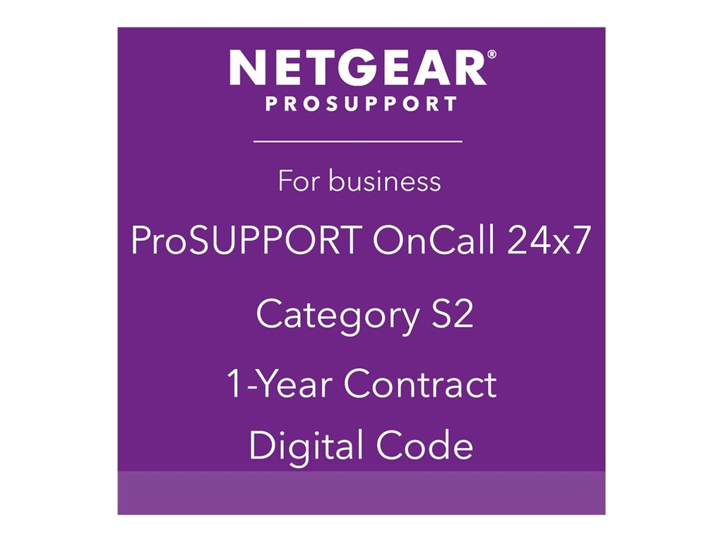 Netgear ProSupport OnCall 24x7 Category S2 - Technischer Support - Telefonberatung (für komplizierte Netzwerkgeräte)