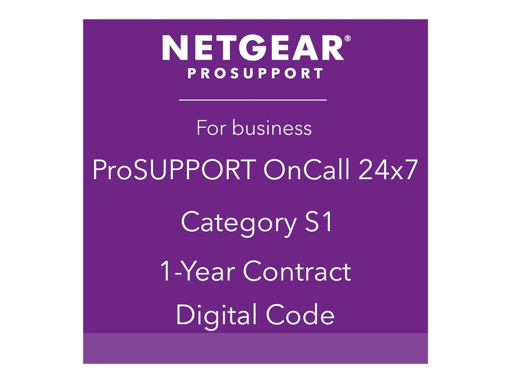 Netgear ProSupport OnCall 24x7 Category S1 - Technischer Support - Telefonberatung (für komplizierte Netzwerkgeräte)