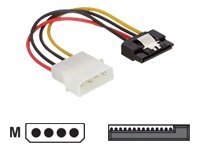 Delock Netzteil - SATA-Stromstecker (M) zu interne Stromversorgung, 4-polig (M)