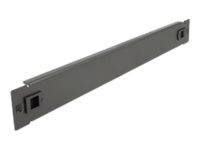 Delock Rack-Blindabdeckungsplatte - Schwarz - 1U - 48.3 cm (19")