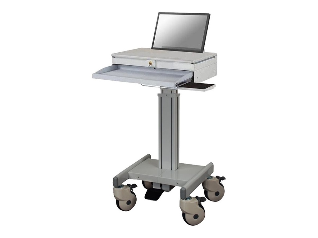 Neomounts MED-M100 - Wagen - für Notebook/Tastatur/Maus - medizinisch - Grau - Bildschirmgröße: 25.4-45.7 cm (10"-18")